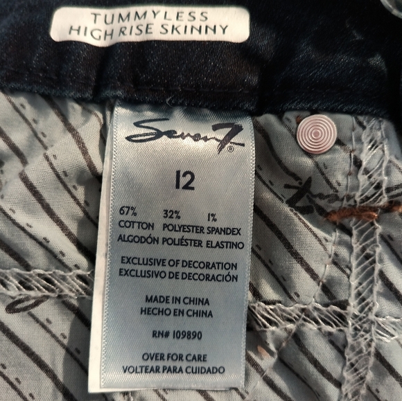Seven7 Women's Skinny Jeans / Size 12 - Picture 6 of 10